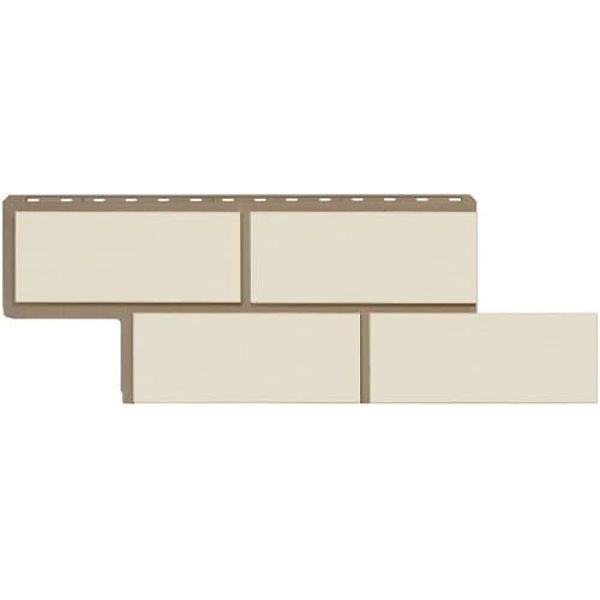 Фасадные панели (цокольный сайдинг)  Неаполитанский камень Белый