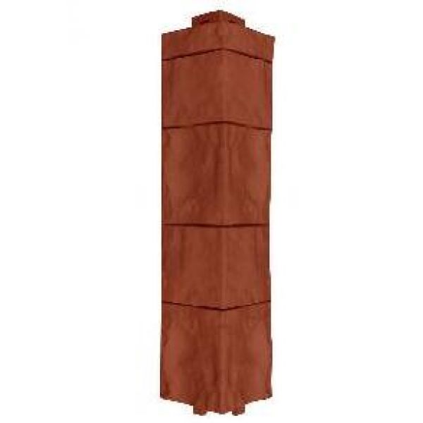 Угол наружный для Цокольного сайдинга Терракот