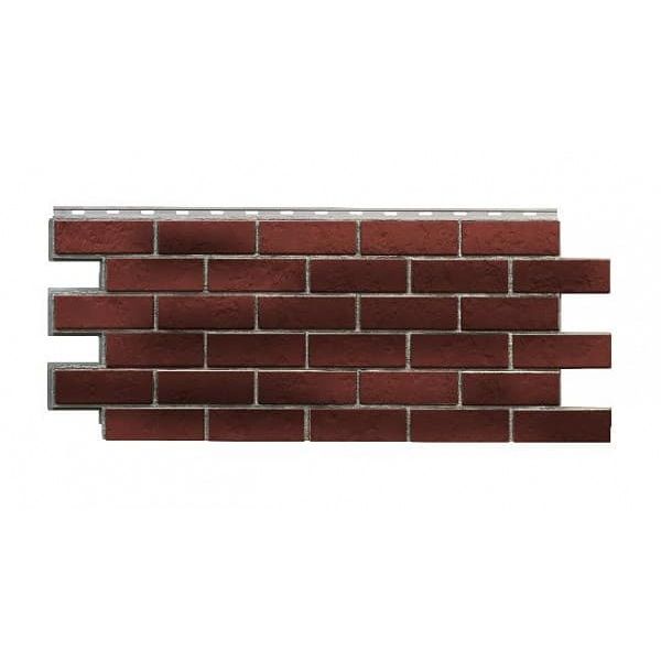 Цокольный сайдинг «Старый форт» Карминный