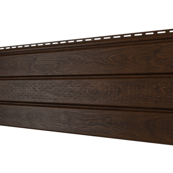 Софит перфорация по центру Орех тёмный