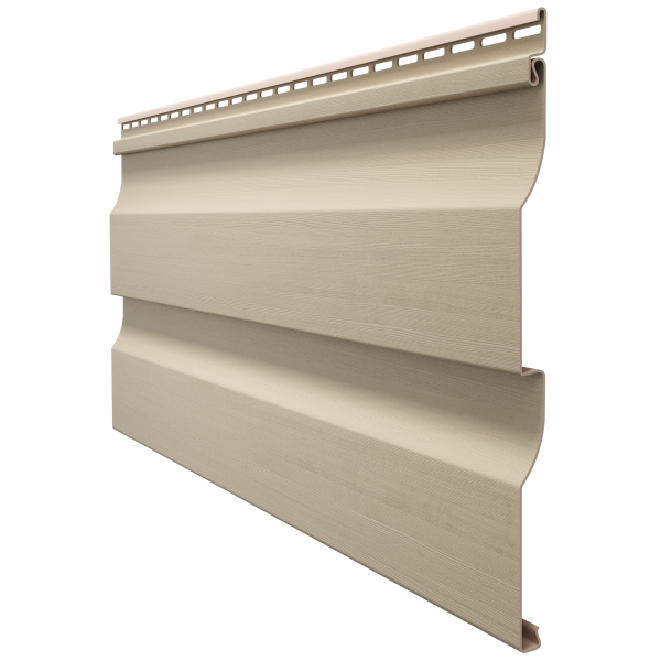 Виниловый сайдинг - серия PREMIUM D4,5D,(Корабельный брус) Крем-брюле