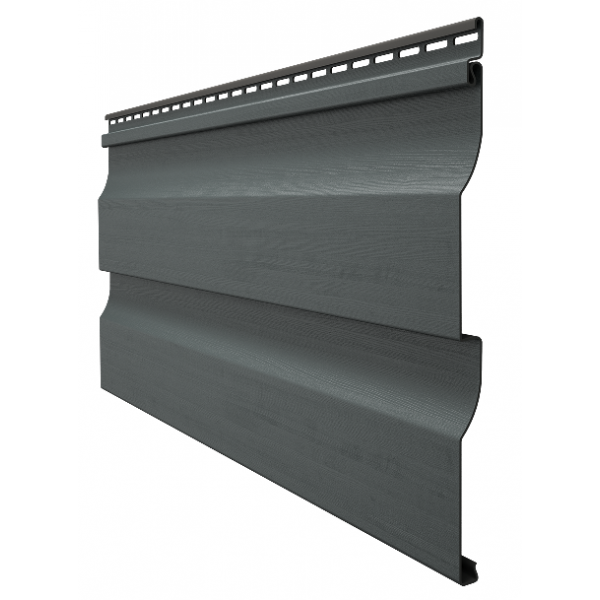 Виниловый сайдинг - серия PREMIUM D4,5D,(Корабельный брус) Графит